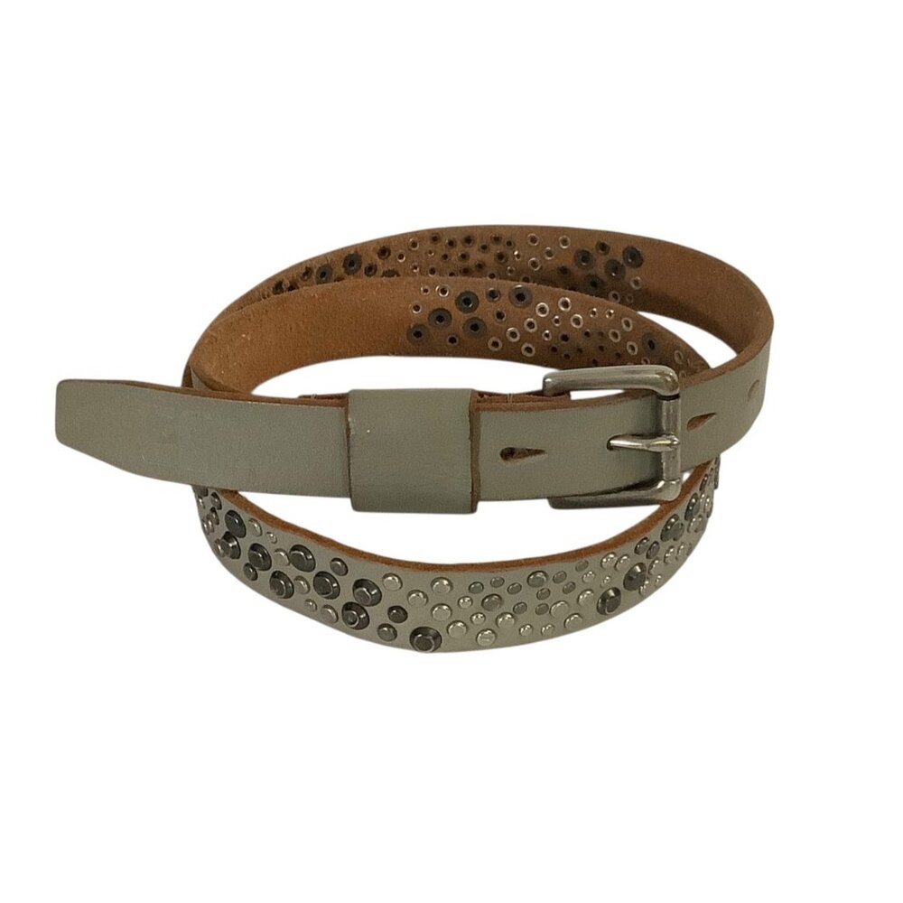 Urban Outfitters Genuine Leather Studded Belt Women Size Small Waist 33-38”